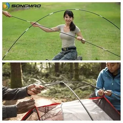 Apa saja aplikasi serat kaca dan serat karbon di bidang berkemah?